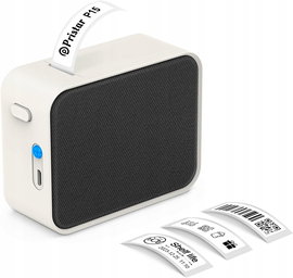 Drukarka Etykiet Bluetooth P15 Termiczna Bez Atramentu iOS Android CZARNA