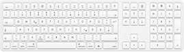 Klawiatura Bluetooth do Mac OMOTON KB515 QWERTZ j.niemiecki, biała
