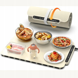 Elektryczna Płyta Grzewcza Składany Podgrzewacz data do pizzy dań 47x32.5cm