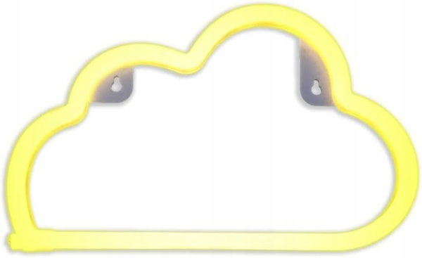 Lampa LED w Kształcie Chmury, Neonowe Światło Ścienne do Dekoracji, Neon