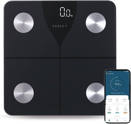 Exzact Bilance - Cyfrowa Waga Bluetooth Impedancją - 13 Parametrów, 180 kg