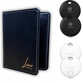Lokalizator Smart Tag Apple iOS Find My AirTag Klucze GPS 4szt + portfel