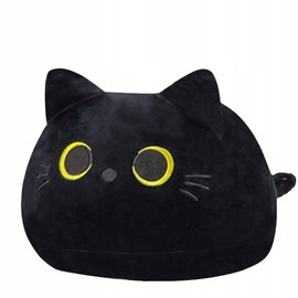 Poduszka Przytulanka Pluszowa Miła w Dotyku Czarny Kot Kotek JOCCIK Czarna