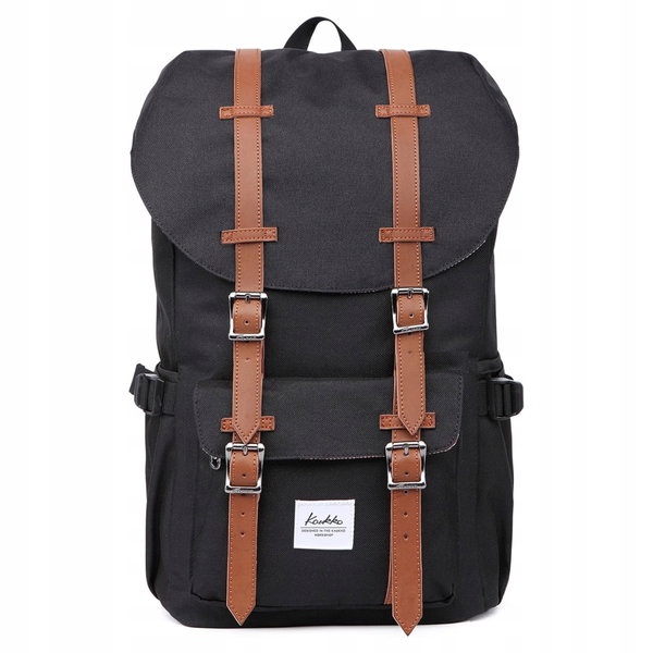 Plecak na Laptopa 15 cali Do pracy Szkoły 22L KAUKKO Elegancki CZARNY