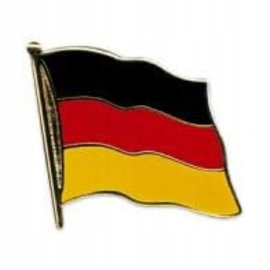 Przypinka z flagą Niemiec Fin flagowy Niemcy do Ubrań Znaczek