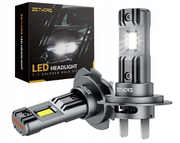 Żarówki samochodowe Zethors Halogen H1 LED 60W 2 szt. 6000K Światła Mijania