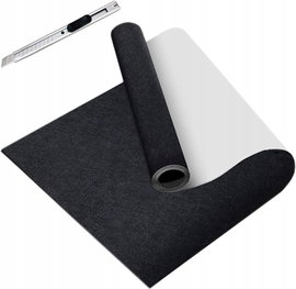 Samoprzylepny filc ochronny 40x200 cm - czarny, grubość 2 mm (mocny klej)