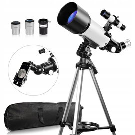 Teleskop przysłona 70 mm Ogniskowa 400 mm SOLOMARK Refraktor Astronomia