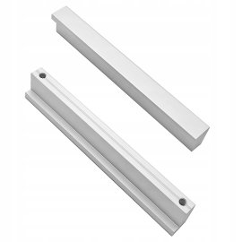 Uchwyt Meblowy Do Drzwi Kuchennych Do Szafek Rączka 13.8 cm 2 szt. SREBRNE