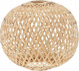 Ręcznie pleciony klosz bambusowy 21×20cm abażur do lampy wiszącej boho