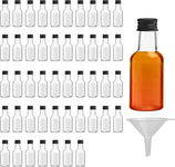 48x Mini butelki plastikowe na wino alkohol, whisky, nalewki 50ml