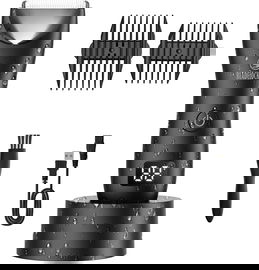 Bezprzewodowy trymer golarka maszynka do włosów dla mężczyzn stacja dokując