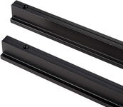 2x Uchwyty kuchenne Qrity 320mm czarne nowoczesny design do szafek szuflad