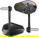 Z WADĄ Lusterka motocyklowe CNC 360° obrotowe 7/8" (22 mm) ATV BMX 2szt