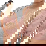 ALLES NUDE ROSE M BRALETTE biustonosz braletka 70D różowy