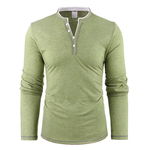 M T-SHIRT ZIELONA KOSZULKA BLUZA LONGSLEEVE MODNY PAN DOPASOWANA BAWEŁNA