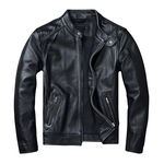 S SKÓRA NATURALNA CZARNA KURTKA SKÓRZANA VINTAGE MOTOR ROCK RAMONESKA BIKERKA
