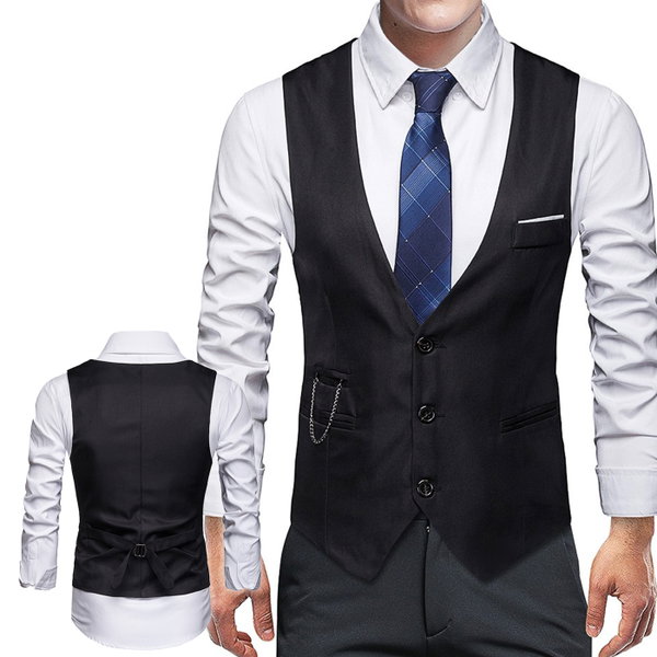 M ELEGANCKA MĘSKA KAMIZELKA KLASYCZNA SPORTOWA CASUAL DO JEANSÓW GARNITUR