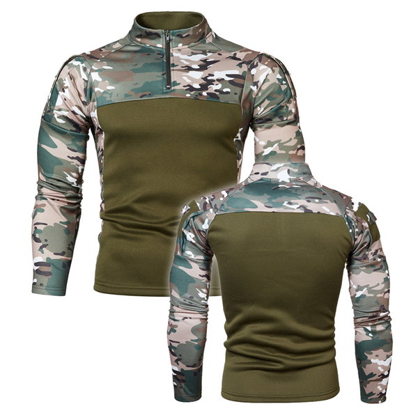 XL COMBAT SHIRT TAKTYCZNA KOSZULKA KAMUFLAŻ MORO BLUZA CAMO LONGSLEEVE ARMY