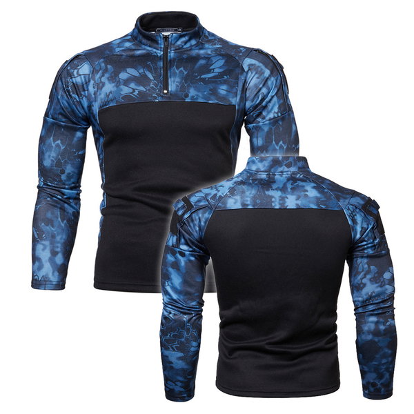 L COMBAT SHIRT TAKTYCZNA KOSZULKA KAMUFLAŻ MORO BLUZA CAMO LONGSLEEVE ARMY