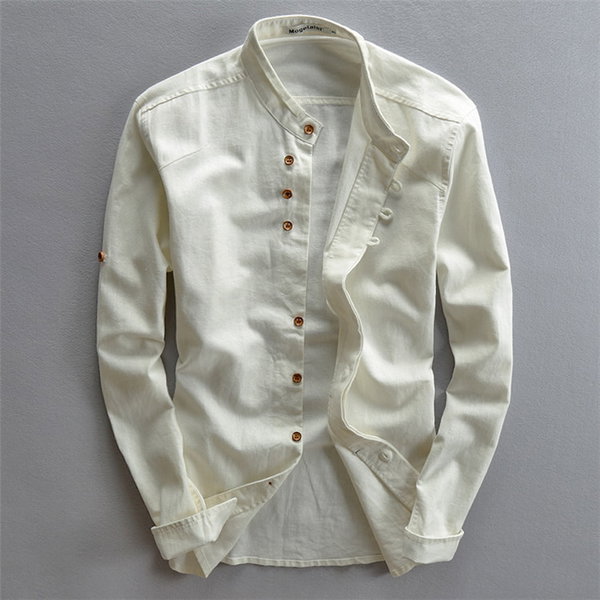 4XL KOSZULA MĘSKA SAMURAJ LNIANA CASUAL MODNY PAN STÓJKA JAPAN STYLE