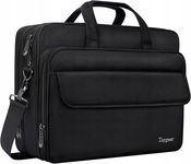 Taygeer torba na laptopa 17", rozszerzalna, wodoodporna, biznesowa, czarna