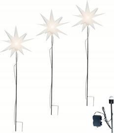 Luminous Star 3D z LED, zestaw 3 gwiazd do ogrodu, dekoracja świąteczna