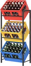 Regał magazynowy metalowy Songmics 116,1 x 55 x 36 cm max 150 kg na półkę