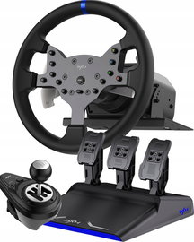 Kierownica PXN-V99 z Pedałami i Skrzynią Biegów PC PS4 XBOX SWITCH 900°