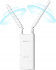 BrosTrend AC1200 Wzmacniacz sygnału WiFi 5 GHz + 2,4 GHz RJ45 POE