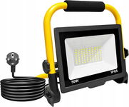 Reflektor budowlany 50W, do warsztatu, do garażu, 80 LED, 5000lm, IP65