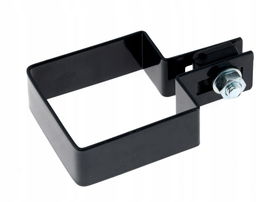 Obejma początkowa końcowa start czarna na słupek 60x60 czarny panel fi 3 mm