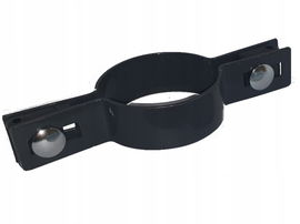 Obejma przelotowa na słupek okrągły Fi 48 mm do panel fi 5 mm antracyt