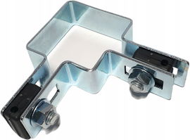 Obejma narożna ocynk na słupek 40x40 panel ogrodzeniowy fi 6 mm ocynkowany