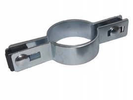 Obejma przelotowa ocynkowana na słupek okrągły Fi 60 mm panel ocynk fi 4 mm