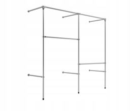 WIESZAK PRZYŚCIENNY 2,6/2M ubrania REGULOWANY