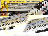 Beżowy Keyboard dla dzieci 5+ Mikrofon + Nagrywanie + USB MP3 - model nr 811