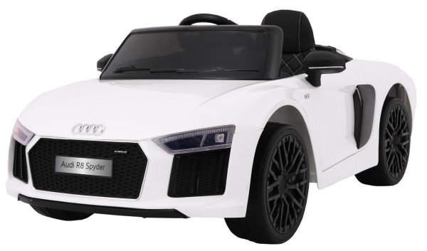 Audi R8 Spyder na akumulator Biały + Pilot