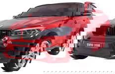 SUV BMW X6M XXL dla 2 dzieci Lakier Czerwony + Pilot + Ekoskóra