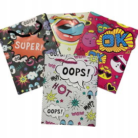 8szt torebki na prezent emotikony 23x18cm