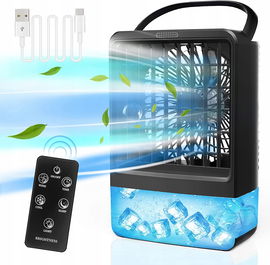 Mini klimatyzator nawilżacz powietrza z pilotem