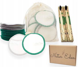 Natur'Eden zestaw 12 zmywalnych płatków kosmetyczn