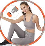 Hula hop Fitness Fit pomarańczowo-szare