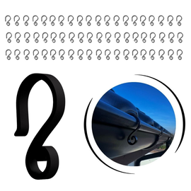 60x HACZYK WIESZAK NA RYNNĘ DO LAMPEK ŚWIĄTECZNYCH DEKORACJI OZDÓB