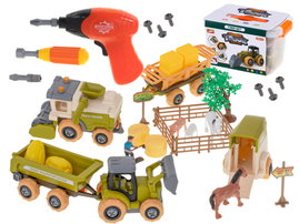 Gospodarstwo Rolne Maszyny Rolnicze Farma Traktor Kombajn Konie z Wkrętarką