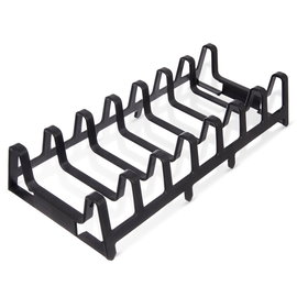 Stojak na Pokrywki Talerze Organizer Kuchenny do Szuflady Szafki Czarny