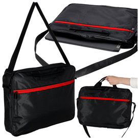 Torba na Laptopa 15,6" Pokrowiec Czarny Etui Teczka z Paskiem na Ramię