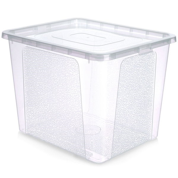 Pojemnik do Przechowywania Plastikowy Duży Pudełko Box Zabawki 30l Pokrywka