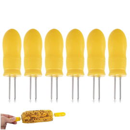 6x Uchwyt do Kukurydzy Szpikulec Widelec Grillowy do Nabijania Jedzenia
