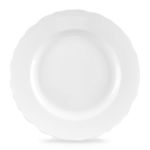 Talerz Deserowy Mały Płytki na Ciasto Porcelanowy Biały Klasyczny 19,5 cm